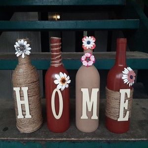 Home decorative  wine bottle set